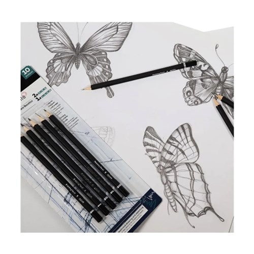 MONT MARTE GRAPHITE SKETCHING Pencils 10 Piece(1)